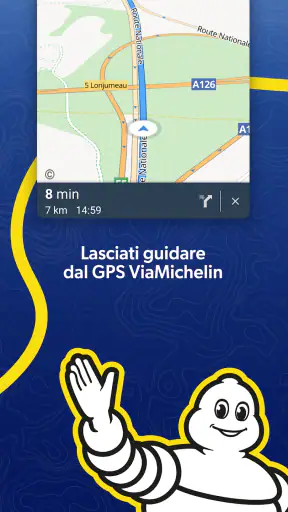 ViaMichelin GPS, Mappe screenshot