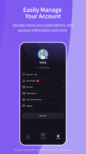 VIDAA Smart TV screenshot
