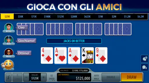 Video Poker di Pokerist screenshot