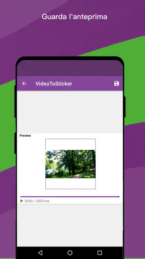 Video su sticker screenshot
