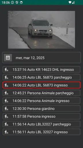 Vista telecamera IP WiFi screenshot