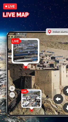 Vista Terra dal vivo Satellite screenshot
