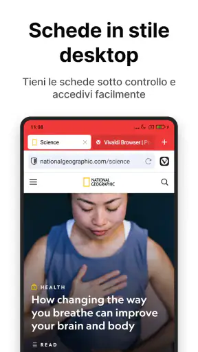 Vivaldi, browser veloce sicuro screenshot