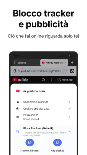 Vivaldi, browser veloce sicuro screenshot