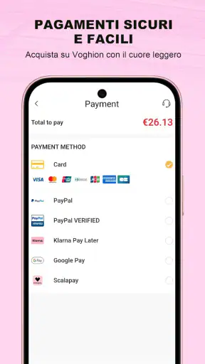 Voghion - Acquisti online screenshot