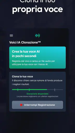 Voices AI - Cambia la Tua Voce screenshot
