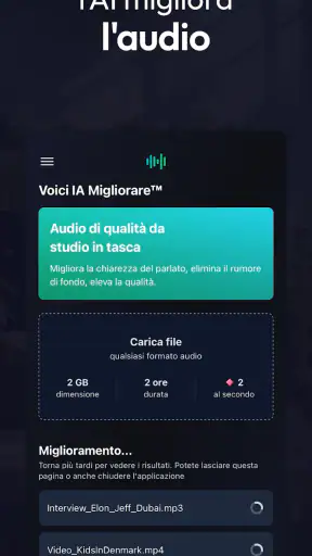 Voices AI - Cambia la Tua Voce screenshot