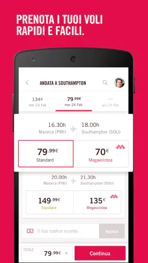 Volotea screenshot