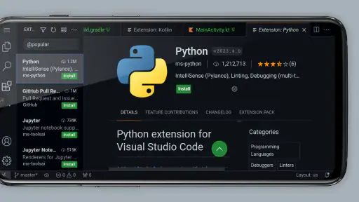 VScode for Android screenshot