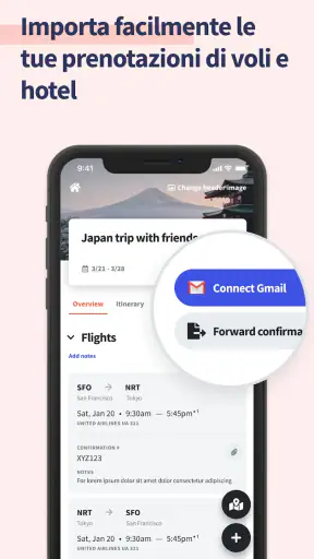 Wanderlog Viaggia Itinerario screenshot
