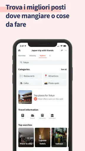 Wanderlog Viaggia Itinerario screenshot