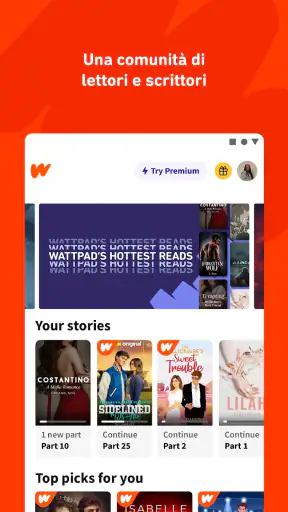 Wattpad: Leggi e Scrivi Storie screenshot
