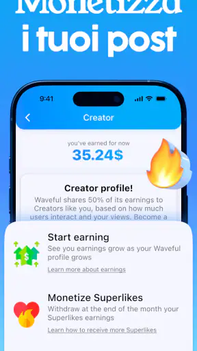 Waveful - Diventa un Creatore screenshot