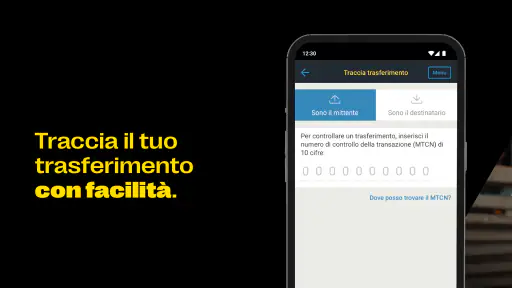 Western Union Invio denaro screenshot