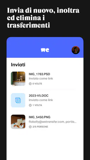 WeTransfer screenshot