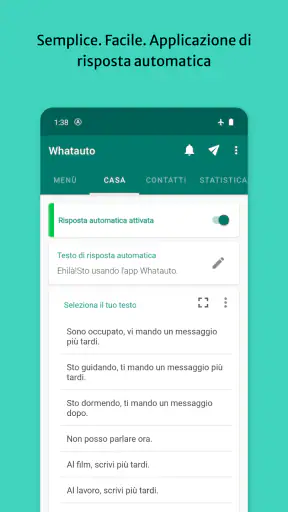 Whatauto - Risposta automatica screenshot