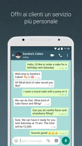 WhatsApp Business screenshot
