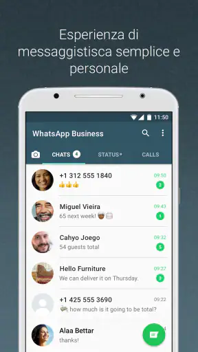 WhatsApp Business screenshot