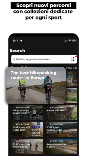 WHIP LIVE Moto, Bici, Trekking screenshot