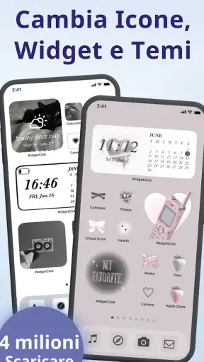 WidgetClub: Temi, Sfondi, Icon screenshot