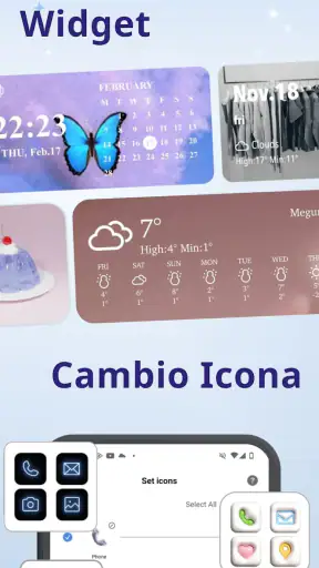 WidgetClub: Temi, Sfondi, Icon screenshot