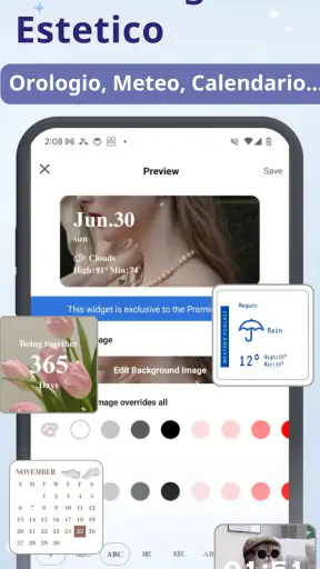WidgetClub: Temi, Sfondi, Icon screenshot