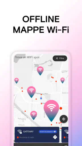 WiFi Passwords Map Instabridge screenshot
