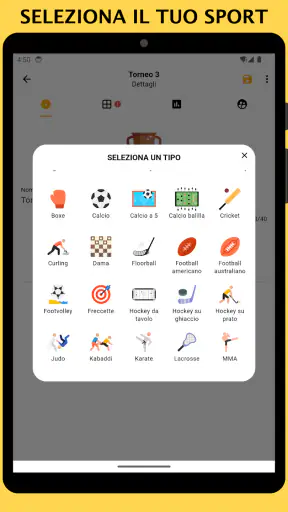 Winner - Gestore dei tornei screenshot