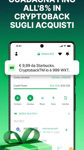 Wirex: Crypto e Finanza App screenshot