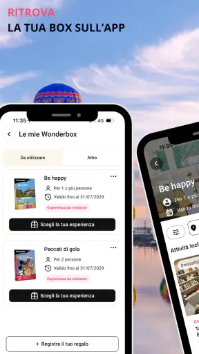 Wonderbox cofanetti regalo screenshot
