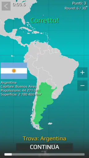 World Map Quiz screenshot