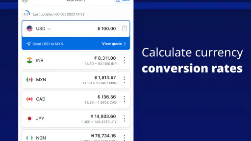 Xe Money Transfer & Converter screenshot