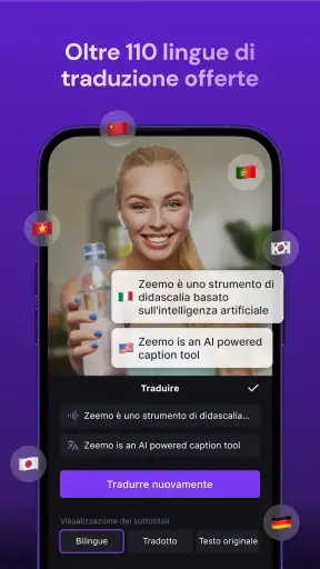 Zeemo: Video IA e Sottotitoli screenshot