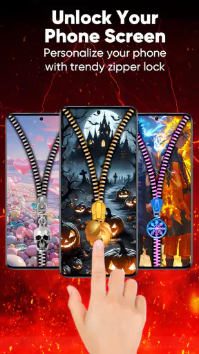 Zipper Lock Screen & Wallpaper screenshot