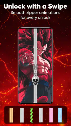 Zipper Lock Screen & Wallpaper screenshot