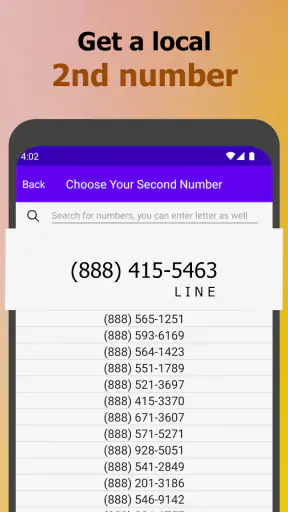 2ndLine:電話チャット、メッセージ、コードのために購入 screenshot