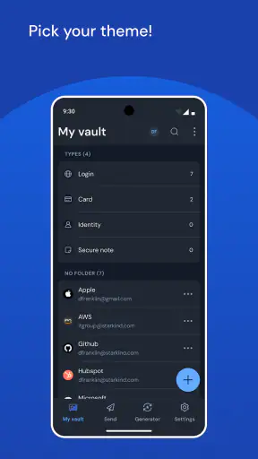 Bitwarden パスワードマネージャー screenshot