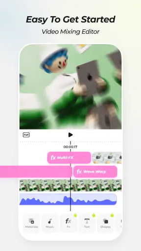 Blurrr-ミュージックビデオ編集アプリ screenshot