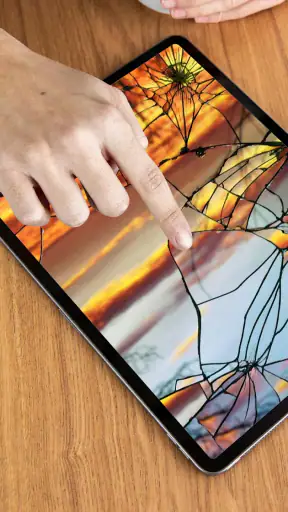 Broken Screen: ひび, 壊れた画面のいたずら screenshot