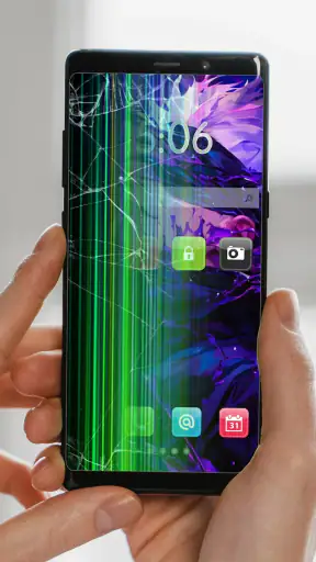 Broken Screen: ひび, 壊れた画面のいたずら screenshot