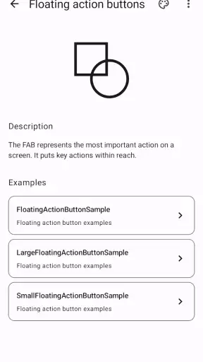 Compose Material Catalog screenshot