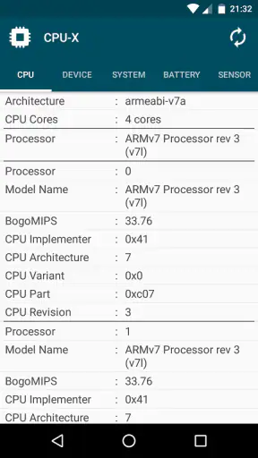 CPU-X screenshot
