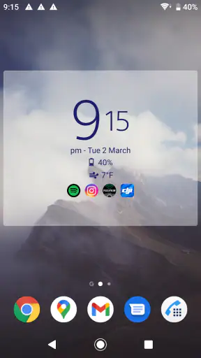 Digital Clock & Weather Widget screenshot