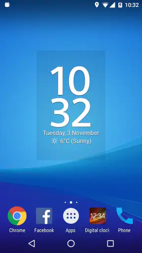 Digital Clock & Weather Widget screenshot