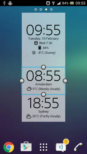 Digital Clock & Weather Widget screenshot