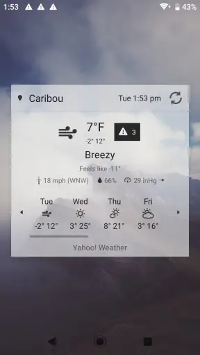 Digital Clock & Weather Widget screenshot