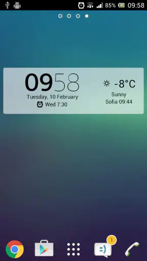 Digital Clock & Weather Widget screenshot