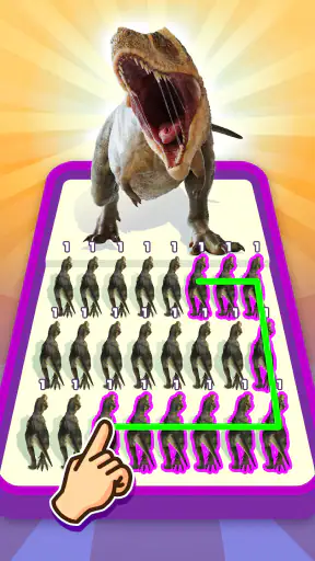 Dino Merge Master: 動物の戦い screenshot