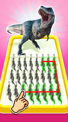 Dino Merge Master: 動物の戦い screenshot