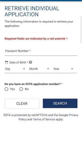 ESTA Mobile screenshot